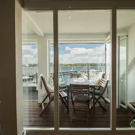 Apartament Fewo1846 - Baltic - Komfortable Maisonettewohnung Mit 3 Schlafzimmern, Balkon Und Blick Auf Marina Sonwik Flensburg